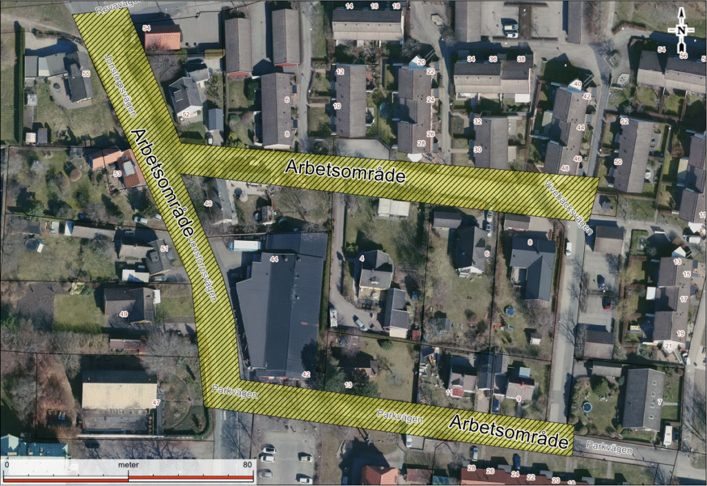 Bild över arbetsområdet